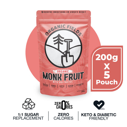 Monk Fruit sweetener with erythritol