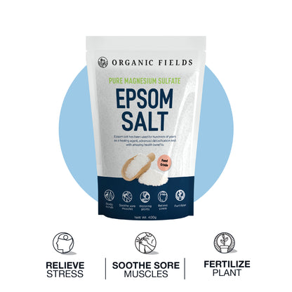 ORGANIC FIELDS Epsom Salt 400gm