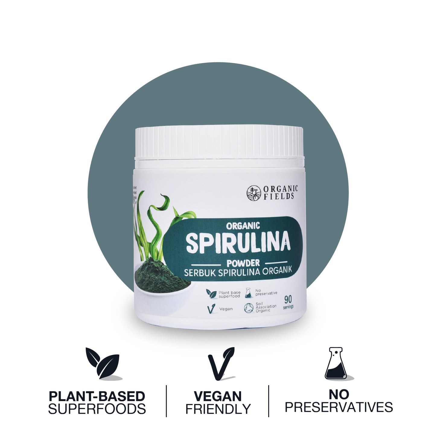 Organic Spirulina Powder 180gm