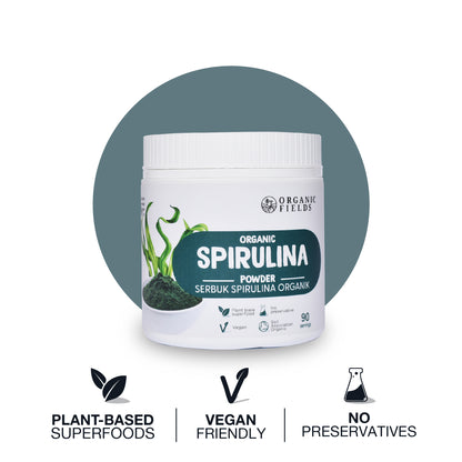 Organic Spirulina Powder 180gm