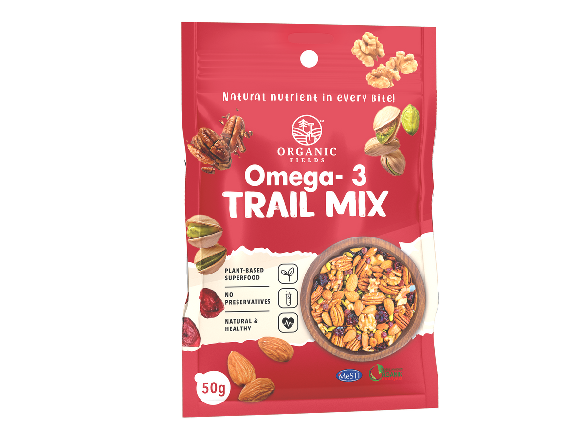 ORGANIC FIELDS Omega-3 Trail Mix