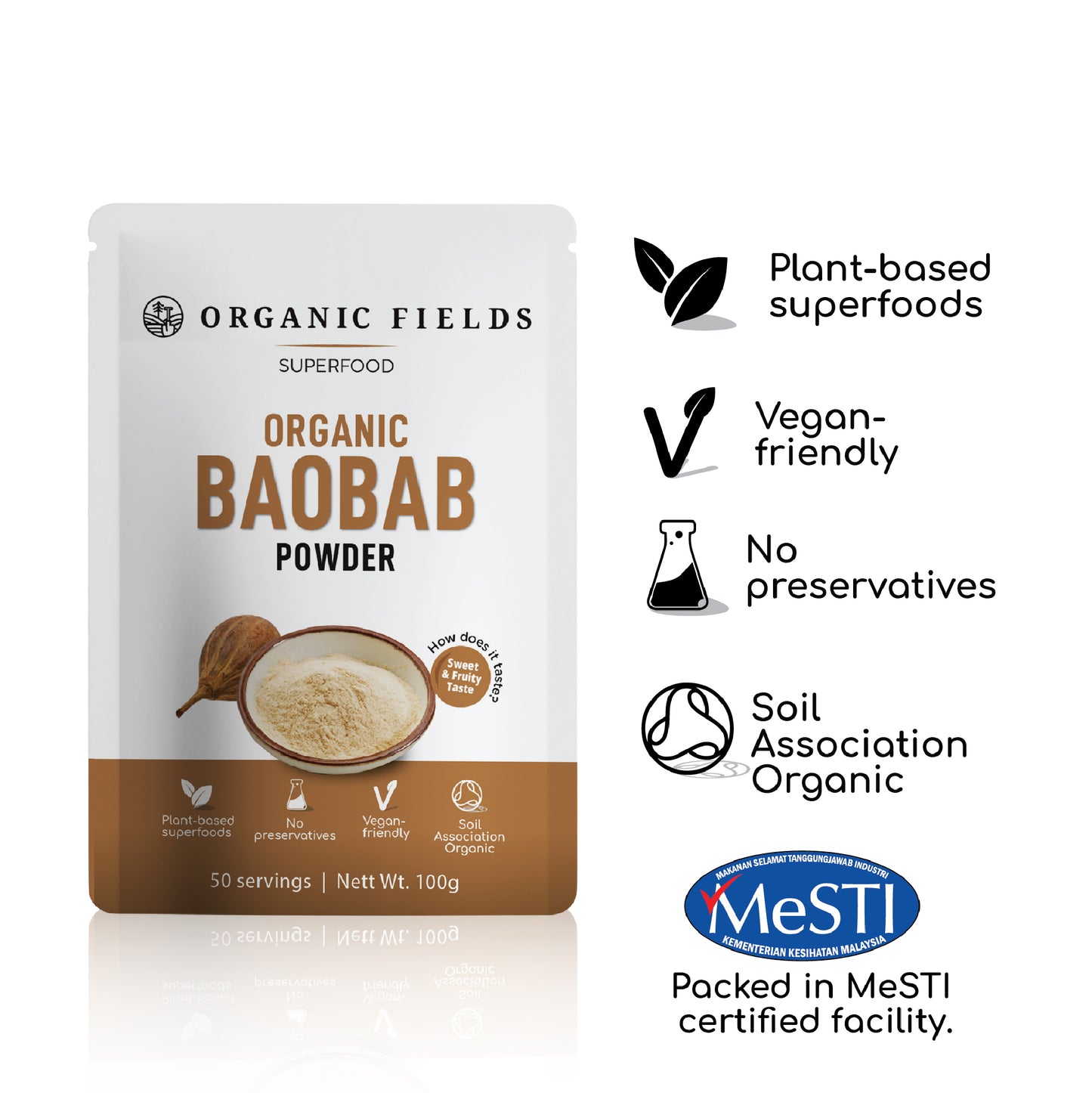 Organic Baobab Powder 100gm