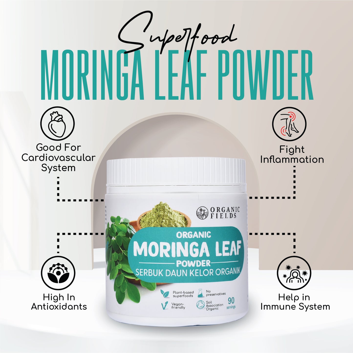 Organic Moringa Leaf Powder