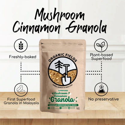 Mushroom Cinnamon Granola 180gm