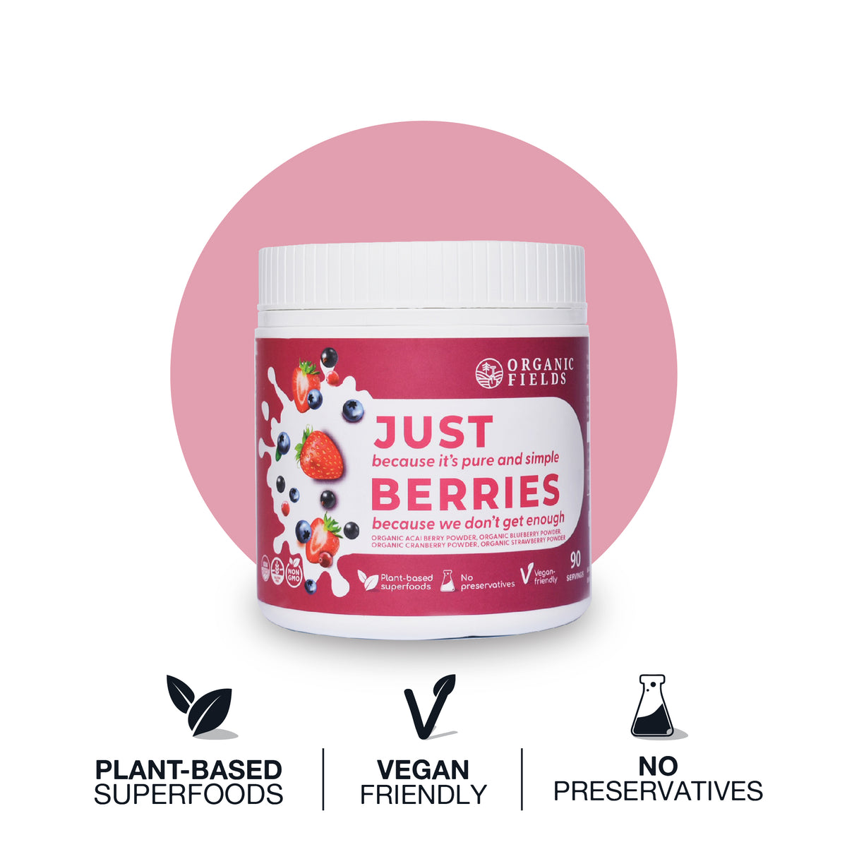 Just Berries 180gm – ORGANIC FIELDS