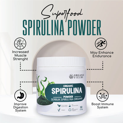 Organic Spirulina Powder 180gm