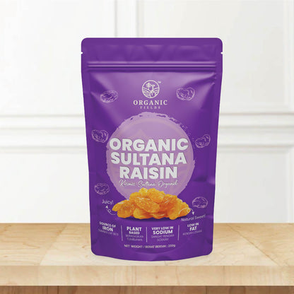 Organic Sultana Raisin 250gm